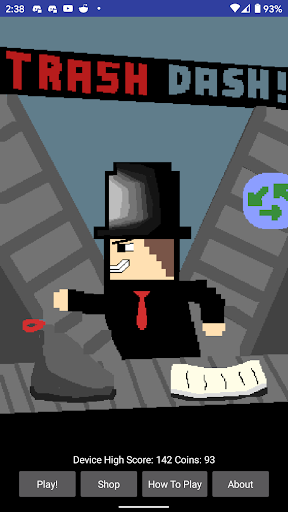 Android application Trash Dash! screenshort