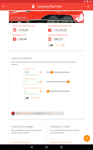 Leasing Calculator for Austria