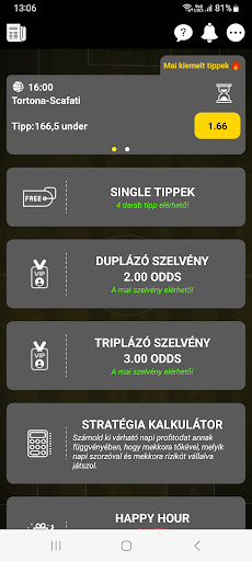 Android application Tippmix Partner screenshort