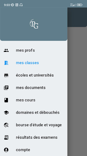Android application profs guinée screenshort