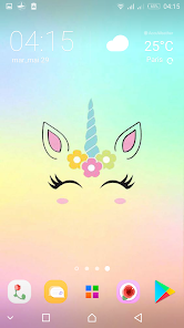 Captura 10 Linda Unicornio Niña Fondos android