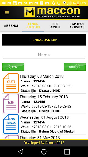Absenku Maccon Screen 3