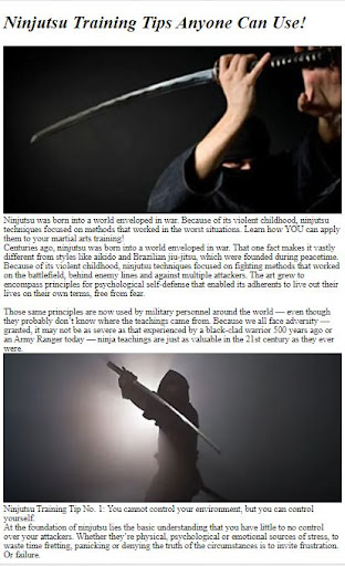 Android application How to Do Ninjutsu Training screenshort