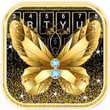Golden Luxury Butterfly Diamond Keyboard icon