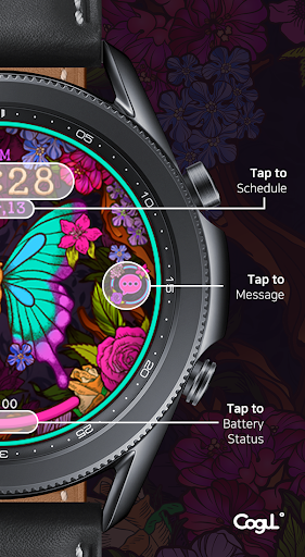 Vintage Butterfly with Flower_ Screen 3