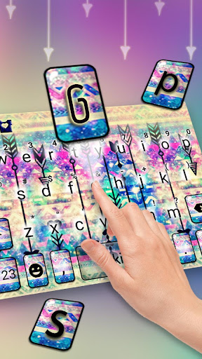 Galaxy Arrows Keyboard Theme Screen 2