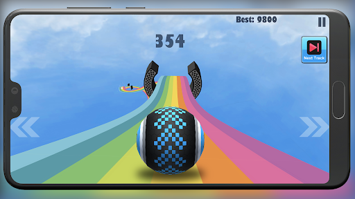 Android application Rolling Ball Impossible road screenshort