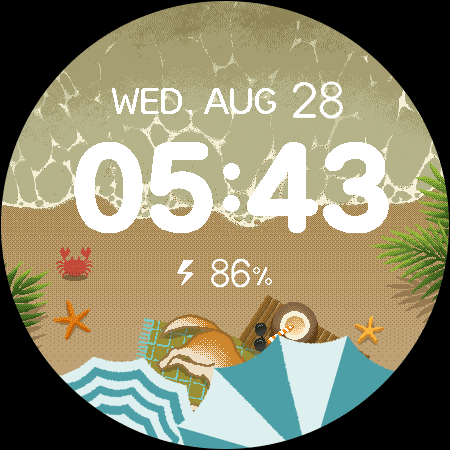 artifun.beach.watchface screenshot 17