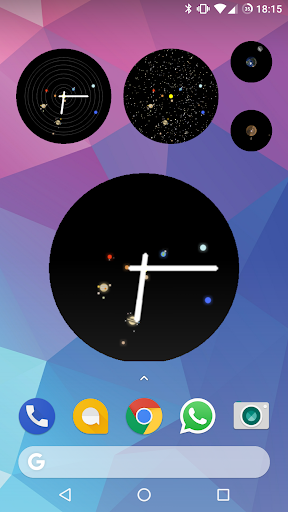 Space Watchface and Widget Screenshot