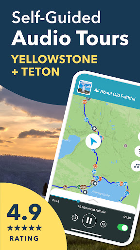 Android application Yellowstone | Audio Tour Guide screenshort