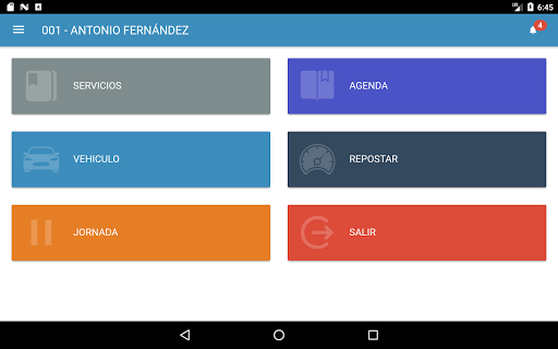 Gestión Conductores E-VTC Screen 3