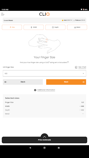 CLIQ® Estimate Builder Screen 2