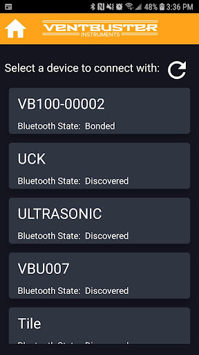 Android application Ventbusters Instruments App screenshort