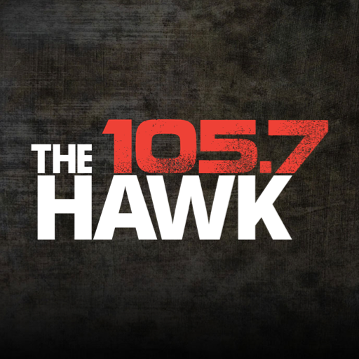 105.7 The Hawk (WCHR) logo