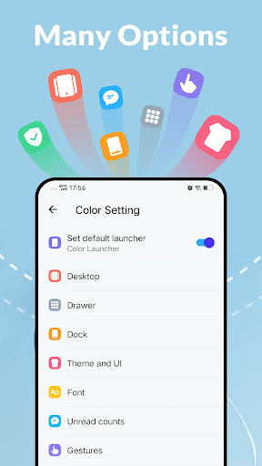 Screenshot of Color Launcher, cool themes
