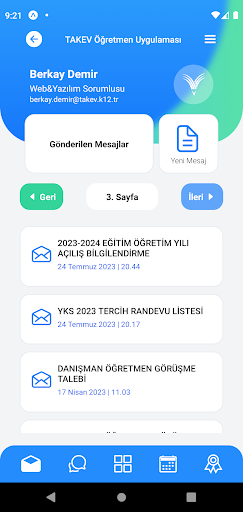 TAKEV Öğretmen Screen 3