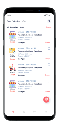 iPRODO Driver App Screen 3