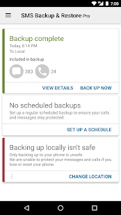 SMS Backup & Restore Pro Tangkapan layar