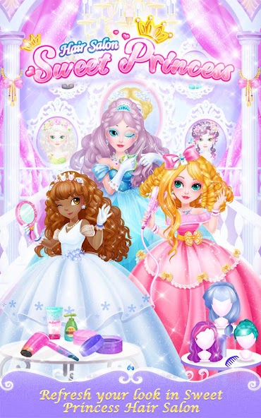 Sweet Princess Hair Salon 1.3 APK + Mod (Unlimited money / Free purchase / Unlocked / Full) for Android