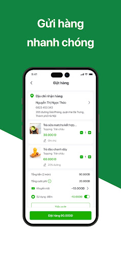 Android application GoShip Restaurant screenshort