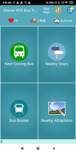 Android application Denver RTD Bus Tracker screenshort