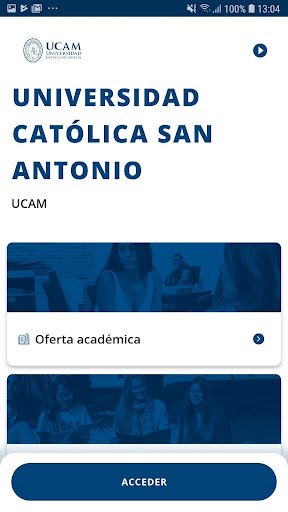 Android application UCAM Universidad Católica de M screenshort