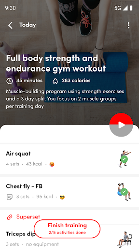 Level Up Fitness Screen 3