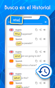 Captura 8 Español - Ingles. Traductor IA android
