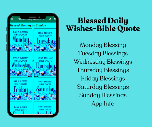 Android application Blessed Daily Bible Quote screenshort