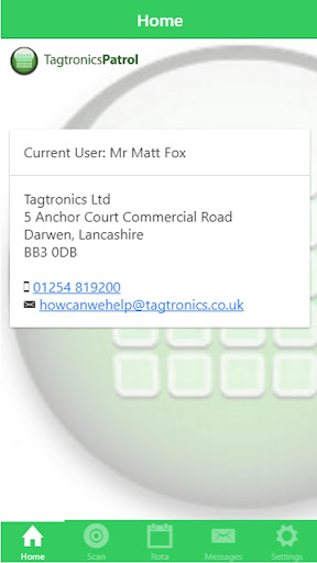 Android application Tagtronics Patrol screenshort