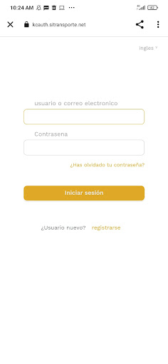 Android application SIT Transporte screenshort