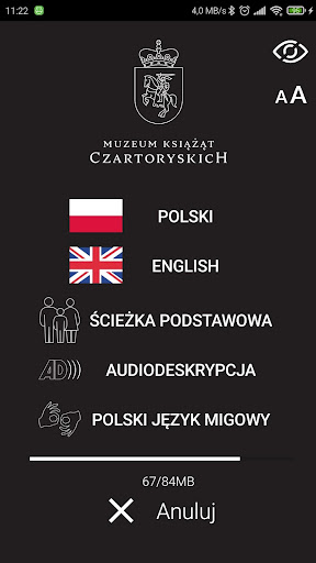 Android application The Princes Czartoryski Museum screenshort