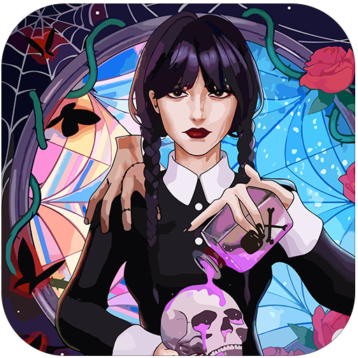 Gothic Girl Creepy Color Games