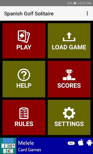 Android application Spanish Golf Solitaire screenshort