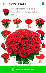 Rosen aufkleber für WhatsApp