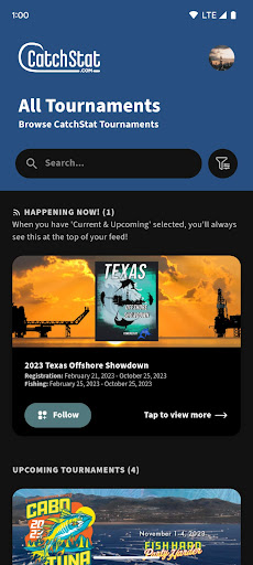 CatchStat Screen 2