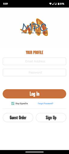Screenshot of Marietta Pizza Co.