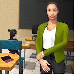 Cover Image of Скачать Симулятор школьного учителя: виртуальная игра школьной жизни 1.03 APK