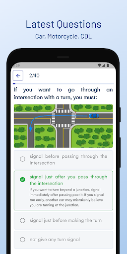 Android application Iowa DOT Permit Test Guide screenshort