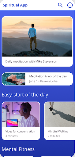 Mindfulness app Screen 3