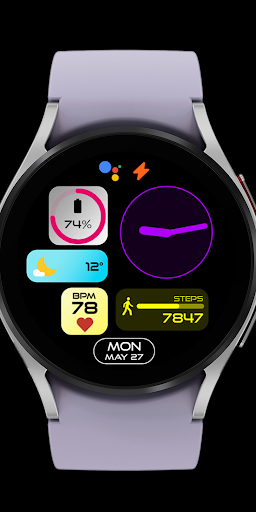Night ver 08 - watch face screenshot 4