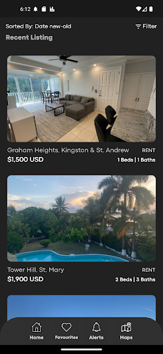 Android application House for rent in Jamaica screenshort