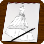 Cover Image of Télécharger Drawing sketch dress beautiful 1.0 APK