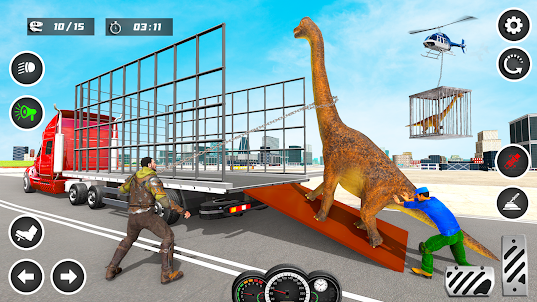 GT Dino Transporter Truck Game