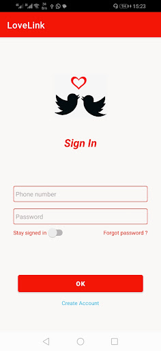 LoveLink Screen 2