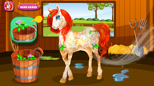 Unicorn Pony Pet Salon Games