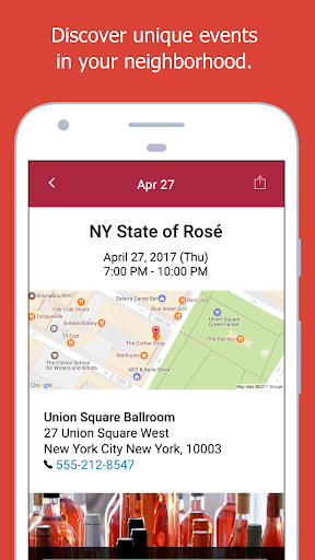 Wine Events Screen 2