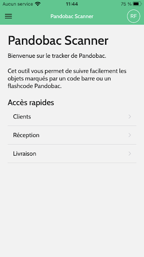 Android application Pandoscanner screenshort