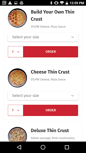 St. Louis Pizza & Wings Screen 2