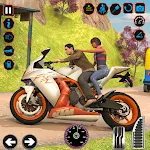 Cover Image of Download Bike Driving Game, Bike Taxi  APK